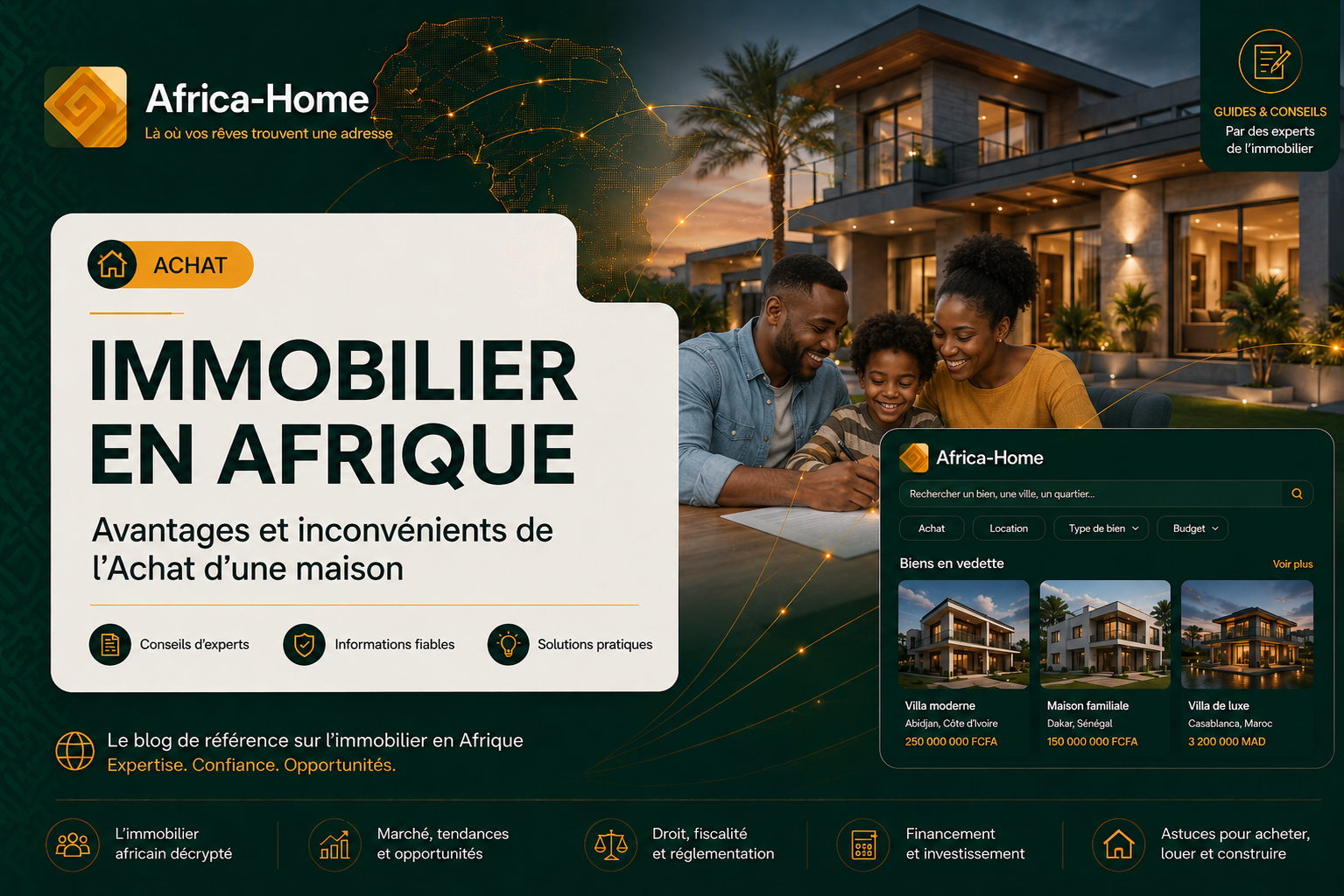 Immobilier en Afrique: Avantages et Inconvénients de l'Achat d'une Maison.