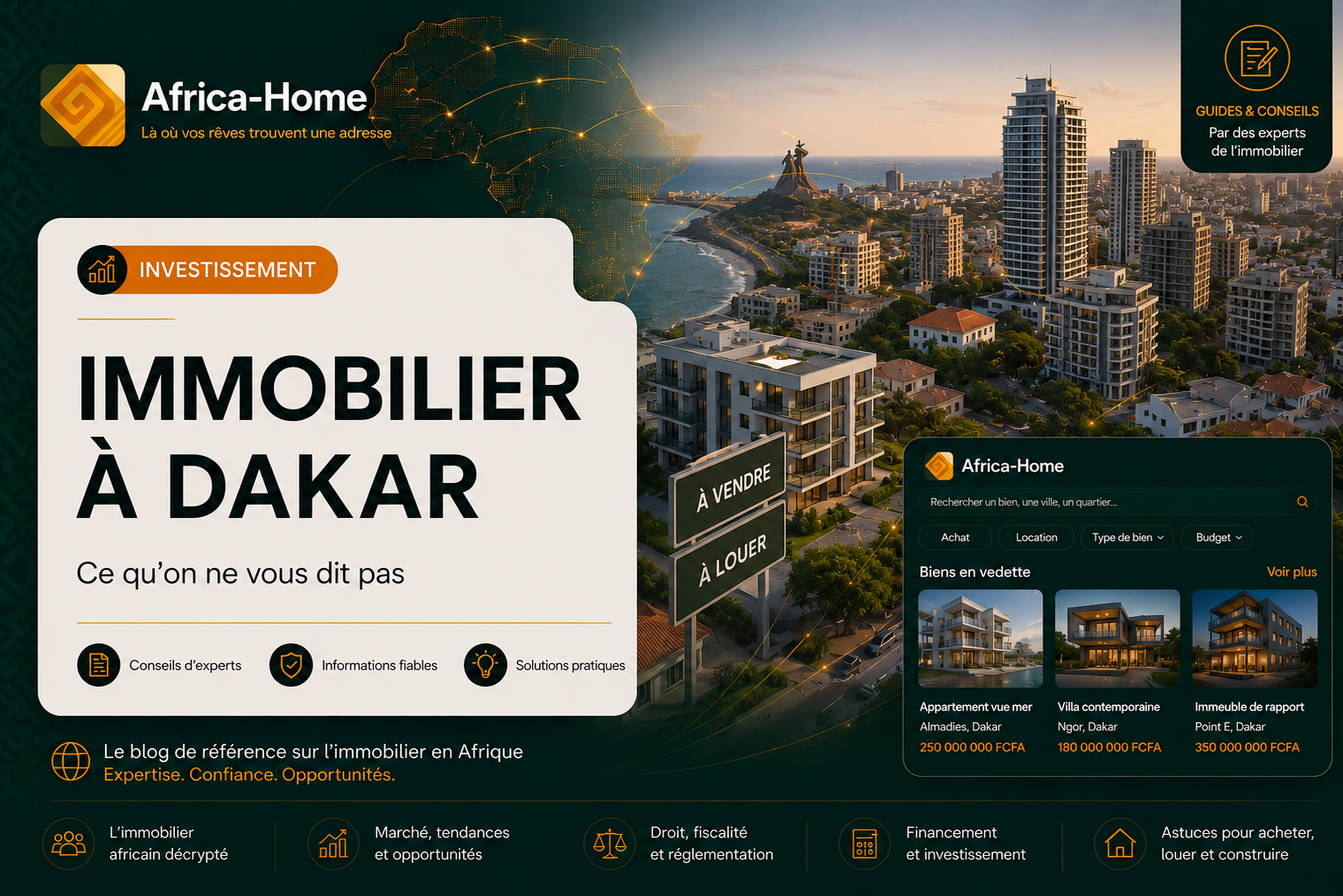 Immobilier à Dakar : Ce qu'on ne vous dit pas.